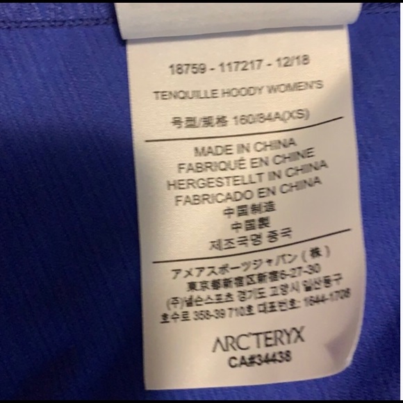 Arc’teryx TENQUILLE jacket size XS new rare - Picture 4 of 4